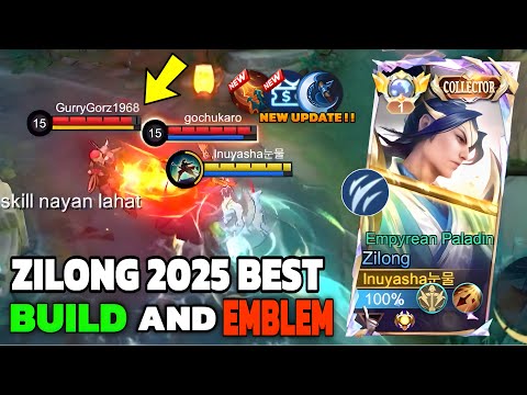 BEST RECOMMENDED ZILONG BUILD AND EMBLEM 2025! NEW UPDATE!!! 🔥