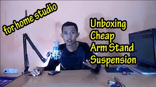 Buka Paket | Broadcast Studio Microphone Suspension Arm Stand | Bahasa Indonesia
