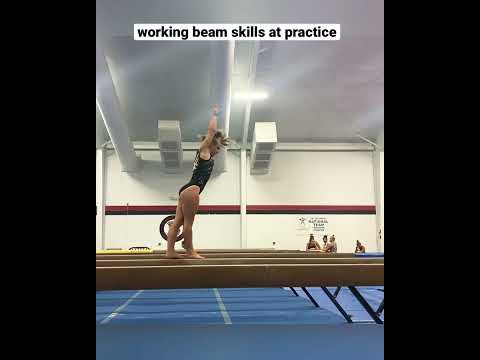 Beam skills for level 9 and level 10 gymnastics.