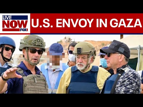 Video | Pres. Trump's envoy Steve Witkoff, U.S. Ambassador Mike Huckabee visit Gaza aid site