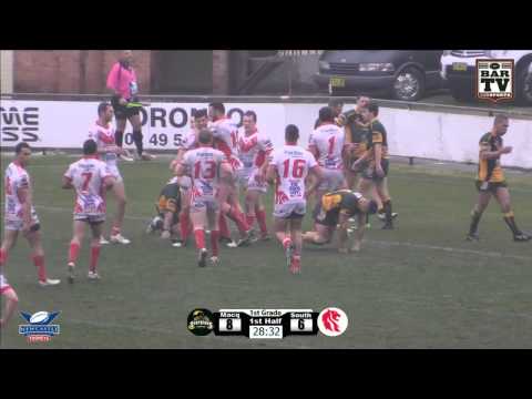 2015 Real NRL Round 13 1st Grade Highlights - Macquarie v South Newcastle