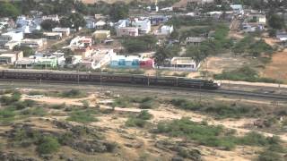 preview picture of video '3 Trains View From The Hill Of Dharmalingeshwar Temple'