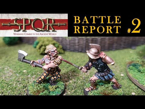 SPQR Campaign Battle report #2 Fall of Heroes Romans Vs. Gauls - Revised edition