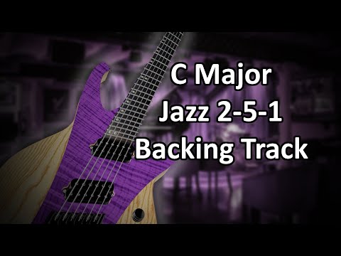 C Major Smooth Jazz 2-5-1 Backing Track 120BPM