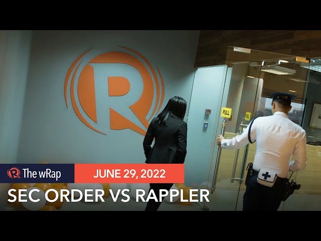 SEC issues revocation order vs Rappler in last 2 days of Duterte presidency