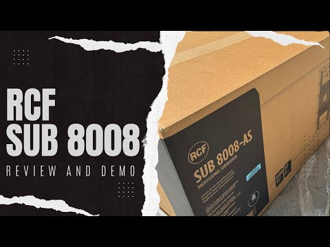 RCF SUB 8008 DUAL 18" SUBWOOFER REVIEW & DEMO