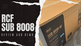 Video thumbnail for RCF SUB 8008 DUAL 18" SUBWOOFER REVIEW & DEMO by DJ Solstice