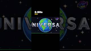 Universal logo intro in different bits 🎮🌍 #8bit #universalpictures #universalstudios #viral #shorts