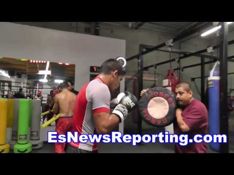 argentina boxing star javier maciel #4 154 in world - working out in oxnard - EsNews