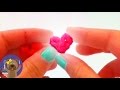 Lovely Heart Loom Band Charms Key Chain Tutorial DIY Tutorial Heart Loom Band Elastic