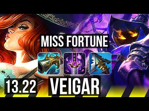 MISS FORTUNE & Thresh vs VEIGAR & Bard (ADC) | 66% winrate, Dominating | BR Master | 13.22