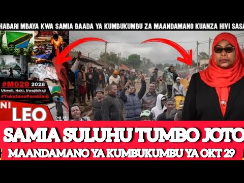 M29‼️SAMIA SULUHU ON EDGE AS TODAY MARKS THE ANNIVERSARY OF OCT 29; YOUTH WHO LOST THEIR LIVES RE...