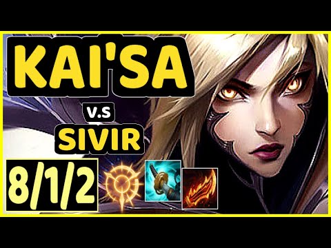 YUUKI60 (KAI'SA) vs SIVIR - 8/1/2 KDA BOTTOM ADC GAMEPLAY - EUW Ranked DIAMOND