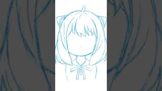 可愛すぎたのでアーニャを描いてみた。