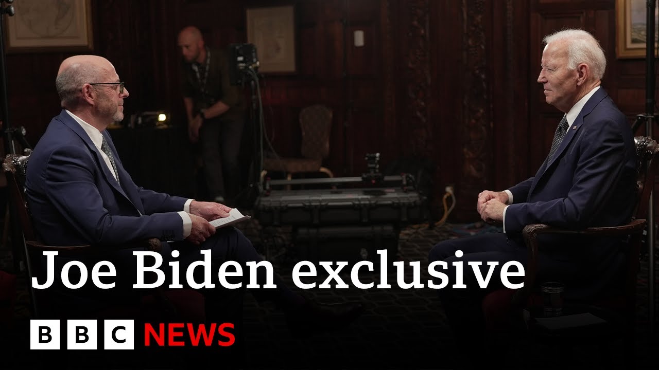 Joe Biden gives first interview since leaving the White House | BBC News