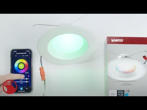  Wi-Fi Smart Color-Changing 6 inch Downlight