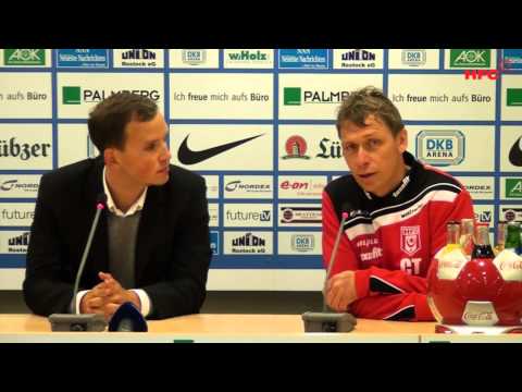 PK nach dem Spiel 3.Liga 10.ST. Hansa Rostock-Hallescher FC