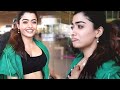 Rashmika Mandanna Spotted At Mumbai Airport Rashmika Mandanna Hot Photoshoot Varisu Actress