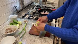 Quick and easy bacon, shrimp, and veggie stir-fry