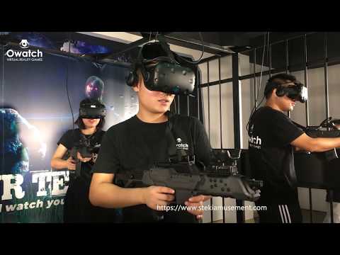 VR Escape Room Gun Shooting Simulator HTC Virtual Reality 9D Arcade SEE  VIDEO