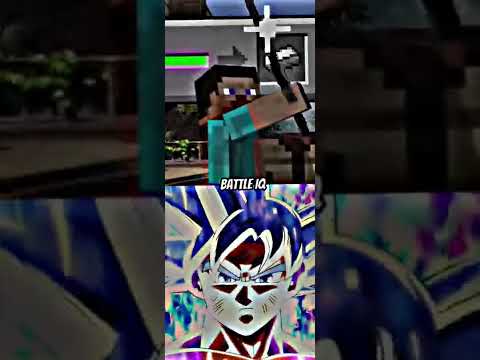 Steve Vs Goku #goku #dragonball #steve #minecraft