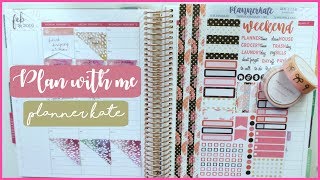 Plan with Me - Lipstick Kisses | Erin Condren Life Planner & Planner Kate | Romina Vasquez