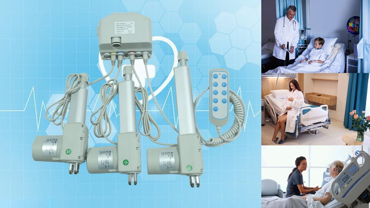 BESTOP China linear actuator manufacturer ,three electric actuators for Care Beds, Bariatric Bed.