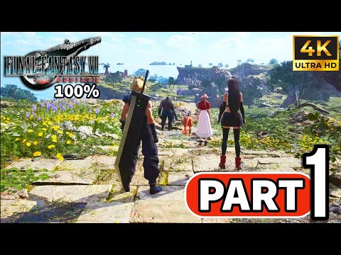 Final Fantasy 7 Rebirth - 100% Walkthrough Part 1: INTRO (4K) | Platinum Guide
