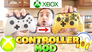 Xbox One Controller Mod - EASY DIY (Change to ANY FacePlate Cover Shell) (Gold Xbox One Controller)