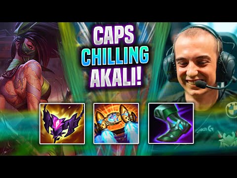 CAPS CHILLING WITH AKALI! - G2 Caps Plays Akali Top vs Camille! | Season 2022