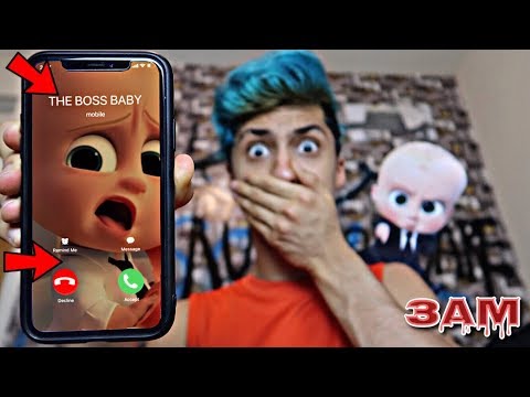 DO NOT CALL THE BOSS BABY AT 3AM!! *OMG HE CAME TO MY HOUSE*