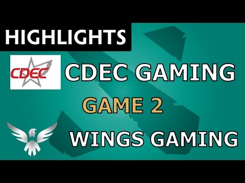 CDEC Gaming vs Wings Gaming [Game 2] SL i-League StarSeries S2 - Dota Highlights