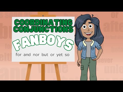 Coordinating Conjunctions FANBOYS | Learn the acronym to remember the conjunctions!