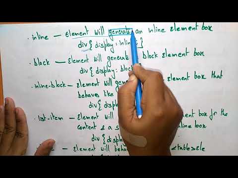 display property in css | CSS tutorials | by bhanu priya