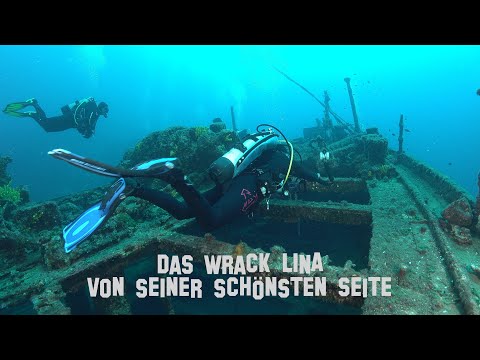 Das Wrack Lina zeigt sich von seiner schönsten Seite. Wracktauchen vor der Insel Cres