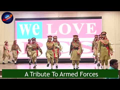 Young hearts salute brave defender of our nation..A  tablo for the heroes who stand tall.