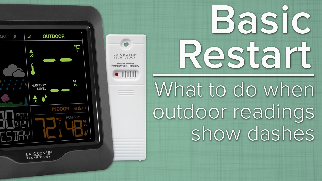 La crosse technology weather station reset