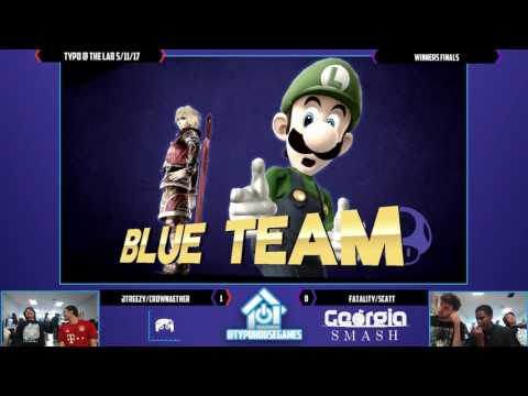 Typo @ The :Lab 5/11/17 - Jtreezy/CrownAether vs Fatality/Scatt - Smash 4 Doubles Winners Finals