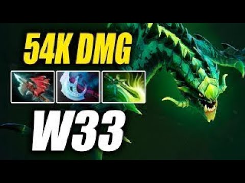 w33 • Viper • 54K DMG — Pro MMR Gameplay Dota 2