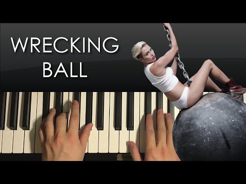 How To Play - Miley Cyrus - Wrecking Ball (PIANO TUTORIAL LESSON)