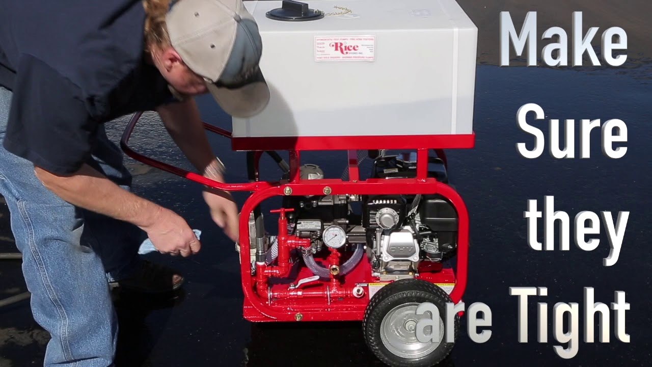 Rice Hydro DPH 3b Hydrostatic Test Pump Self Test