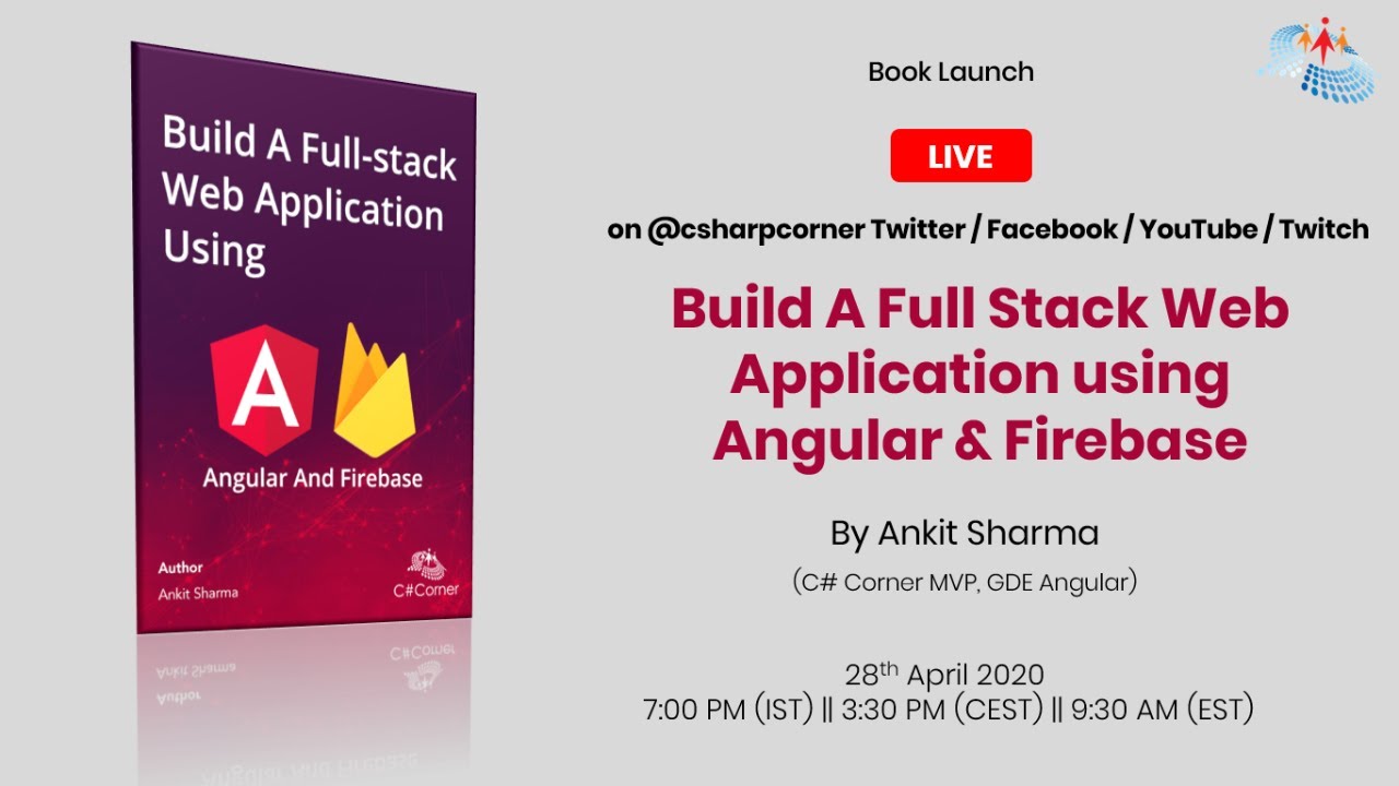 📚eBook Launch Today🚨 -  Build a Full Stack Web Application using #Angular & #Firebase