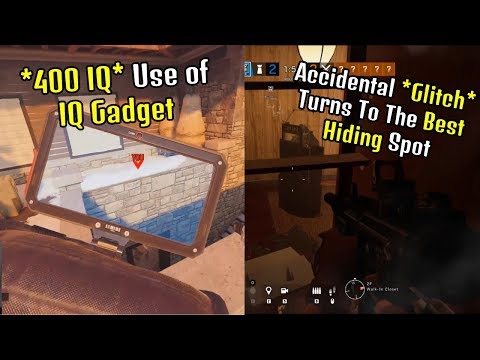 *400 IQ* Use of IQ's Gadget | Accidental Glitch Turns Into The Best Hiding Spot  - Rainbow Six Siege