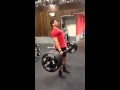 Teen bodybuilder deadlift