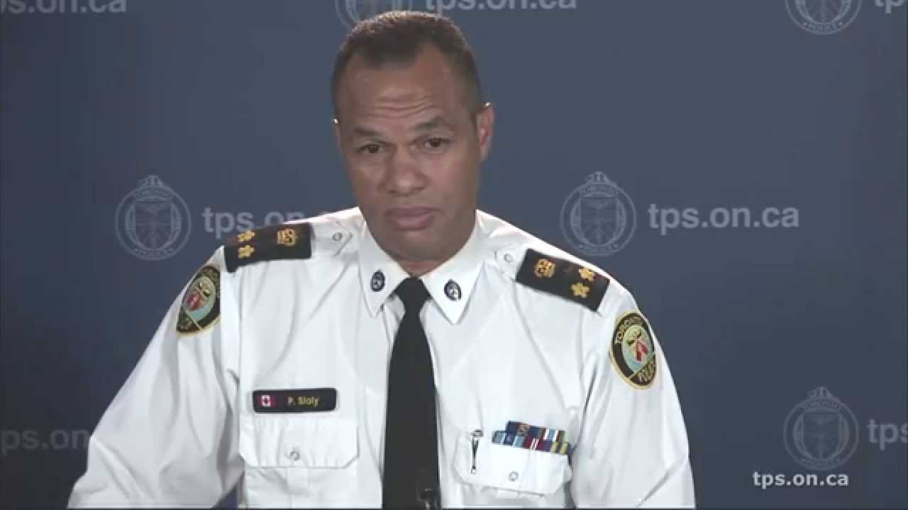 Deputy Chief Peter Sloly provides the media with an initial briefing on a shooting at Muzik nightclub