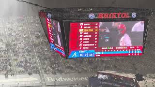 2025 Bristol Motor Speedway Atlanta Braves vs Reds Baseball Game (crazy rain delay)