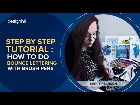 Step By Step Tutorial : How To Do Bounce Lettering With Brush Pens