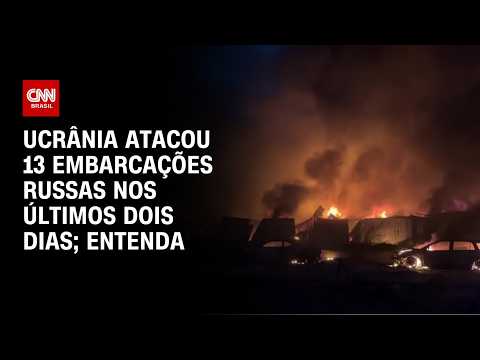 Ucrânia atinge 13 embarcações russas em 48 horas, afirma comandante | CNN PRIME TIME