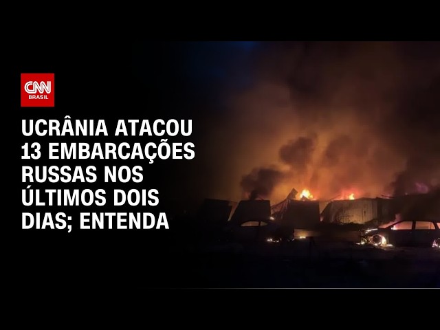 Ucrânia atinge 13 embarcações russas em 48 horas, afirma comandante | CNN PRIME TIME