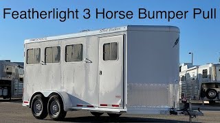 A preview image of the linked video showcasing 2015 Featherlite 3HBP